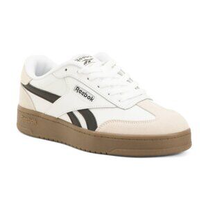 NEW REEBOK Leather Forte Lounger Double Up Sneakers White/sand for women 462mn